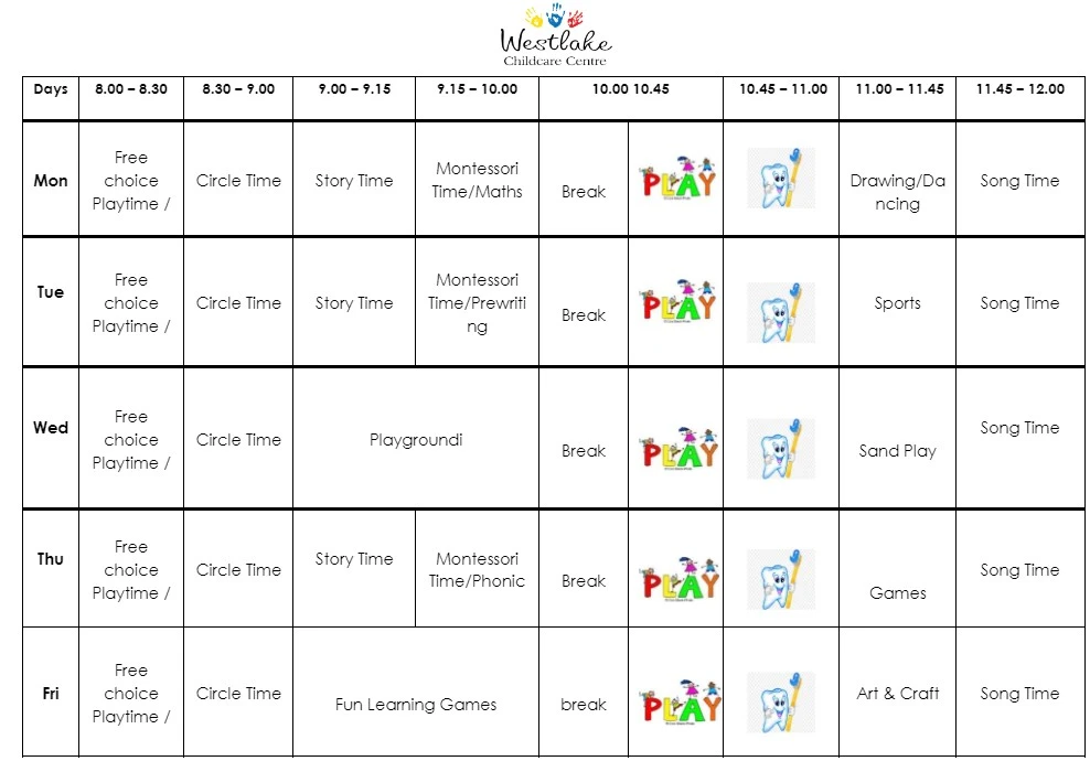 WCC Timetable